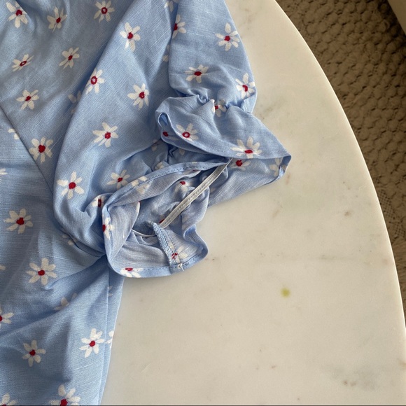 Zara - Blue Floral Crop Top - Picture 6 of 9